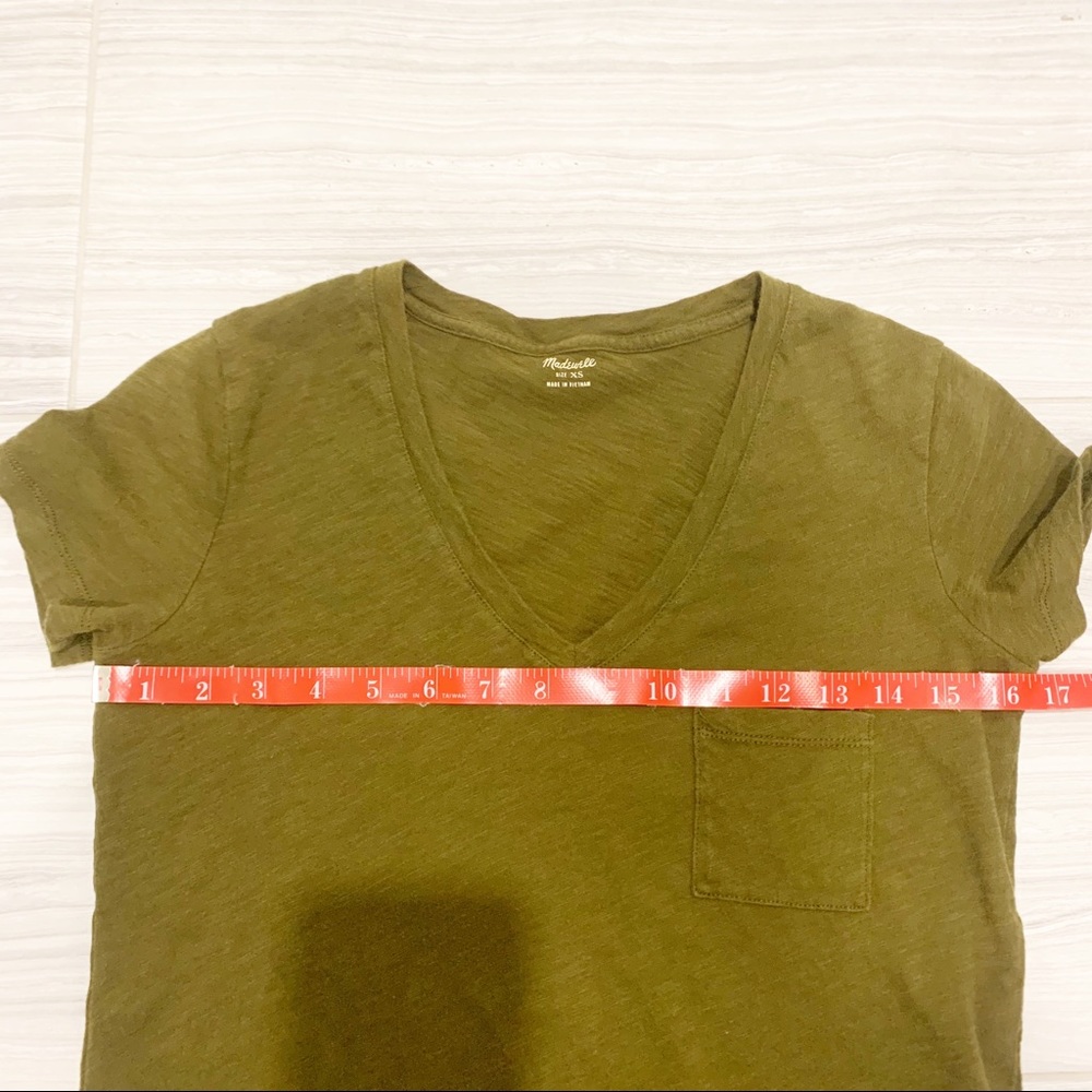 SOLD - MADEWELL Whisper Cotton V-Neck Pocket T - Picture 6 of 8